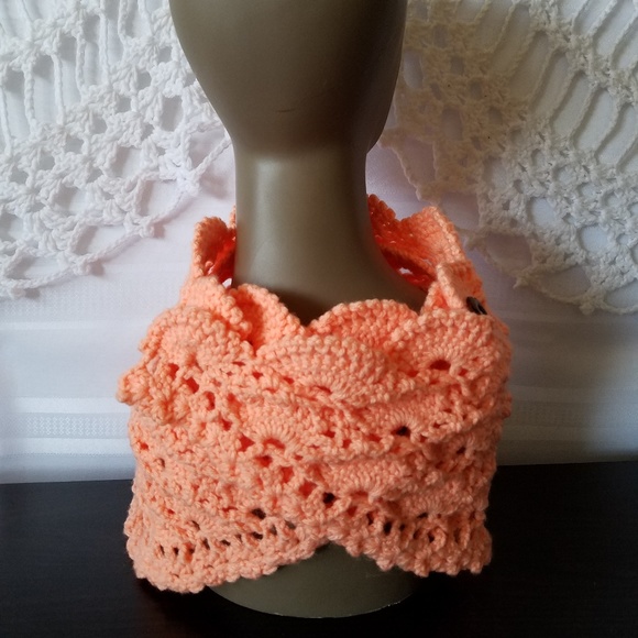Crochet, Ascot, Scarf, Cowl - Picture 6 of 8